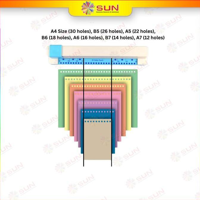 Alat Pelubang Kertas Binder / Binder Punch Diy Kamei M 2330