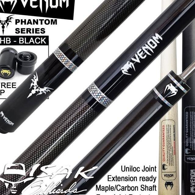 Venom Phantom Bla Cue Phb Uniloc Extension Bumper Sti Billiard