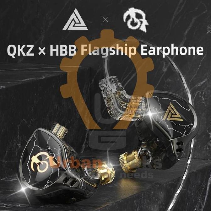 Qkz X Hbb Titanium Coated Diaphragm Driver Hifi Earphones With Mic