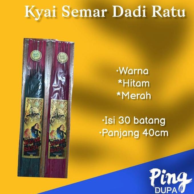 Buruan beli] Dupa Kyai Semar Dadi Ratu Isi 30 Batang Hio