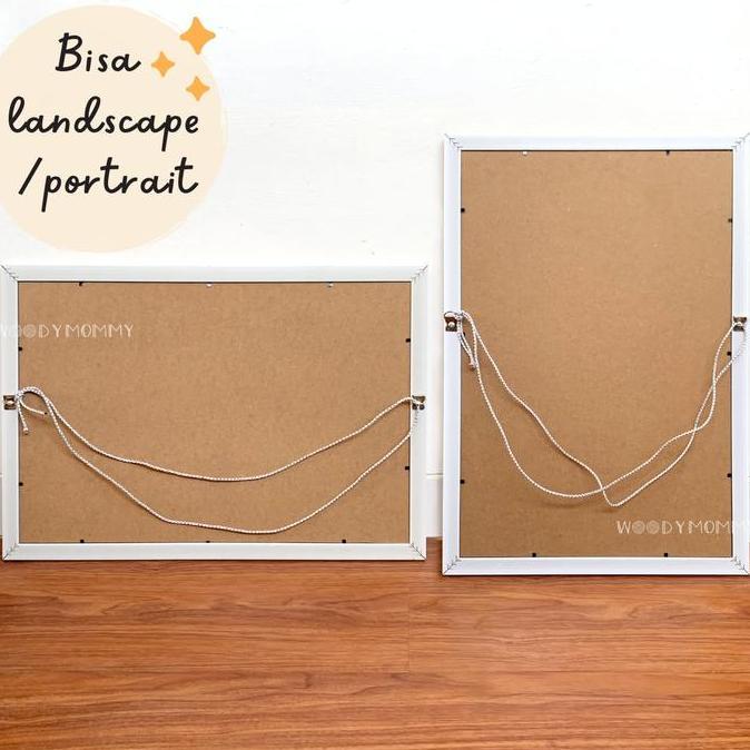 Paket Frame + Cetak Foto Ukuran A3+ 32x48 cm - Paket Bingkai Pigura Figura dan Cetak murah