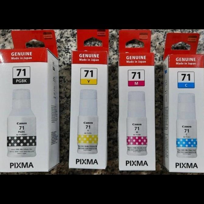 TERBARU - Tinta Canon GI-71 -1 Set- Tinta Canon G1020 G2020 G3020 G3060 Original