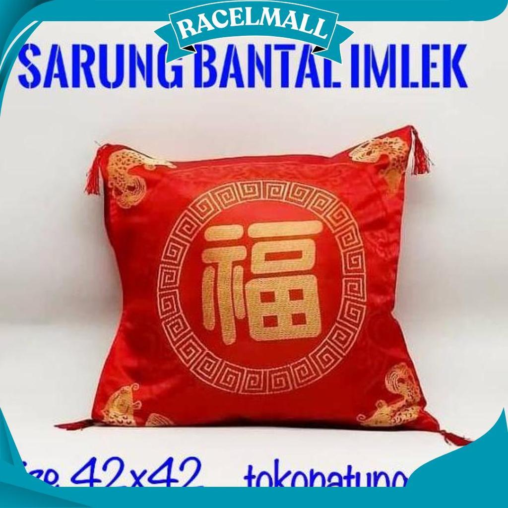 Bantal Sofa Imlek Hoki 01 Kain Motif Fuk Promo