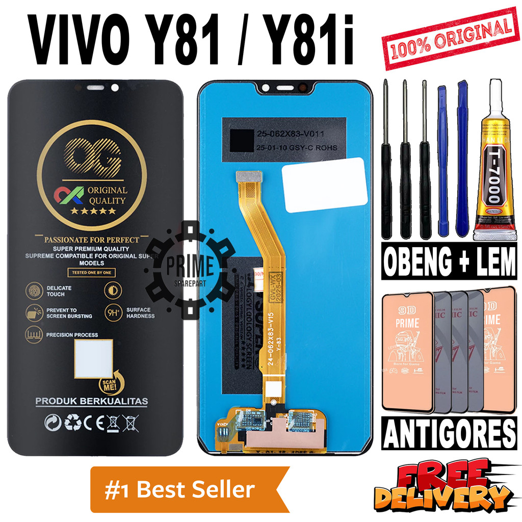 LCD TOUCHSCREEN VIVO Y81 / Y81i ORIGINAL OEM LCD VIVO Y81 / Y81i FULLSET