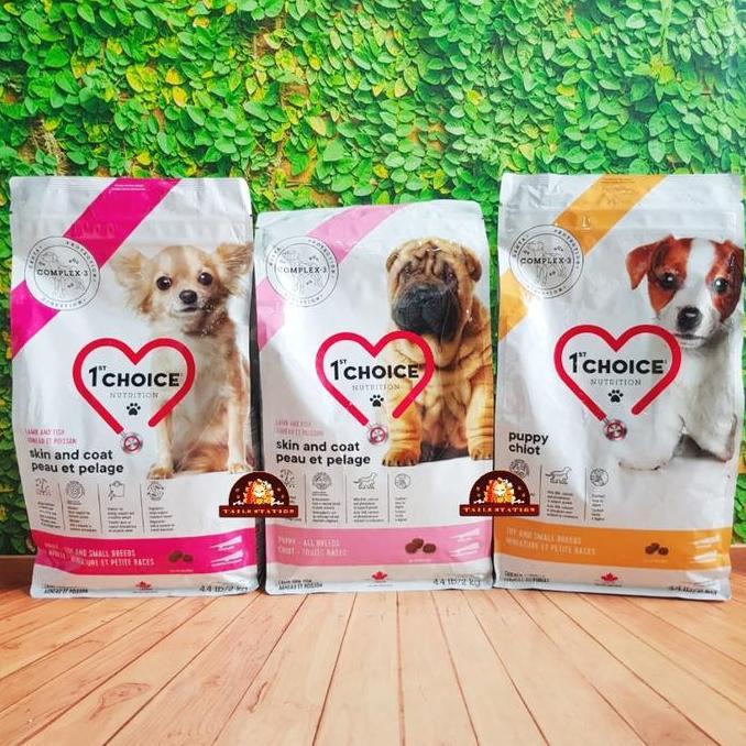 TERBARU - 1st choice Puppy Adult Dog Food 2kg Lamb Fish Chicken Makanan Anjing