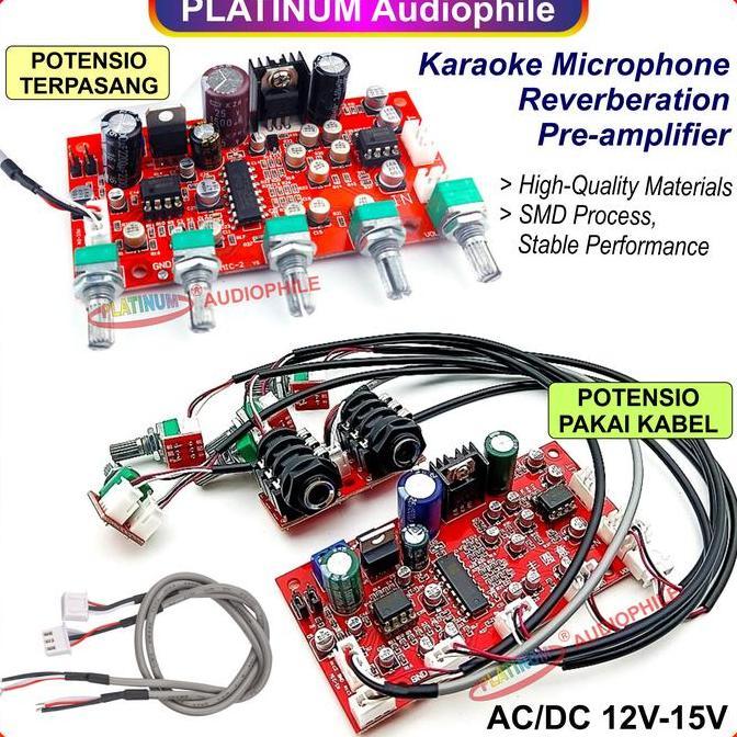 SPORTOV PT2399KaraokeMIC MicrophoneReverberation Modul Digital Echo Delay MIC-135 136