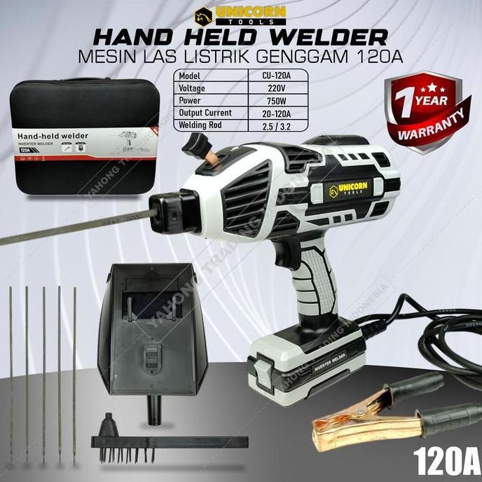 LOMARASHOP Mesin Las Listrik Genggam Inverter Welder UNICORN