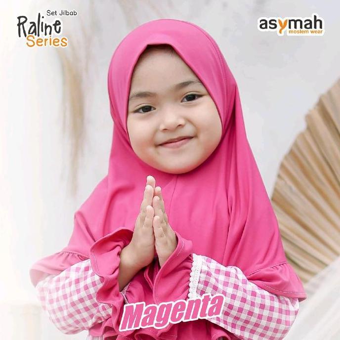 NEW COLOR  Gamis Dress Anak Katun Jepang Warna Pink Fanta Raline Series By Asymah Ready