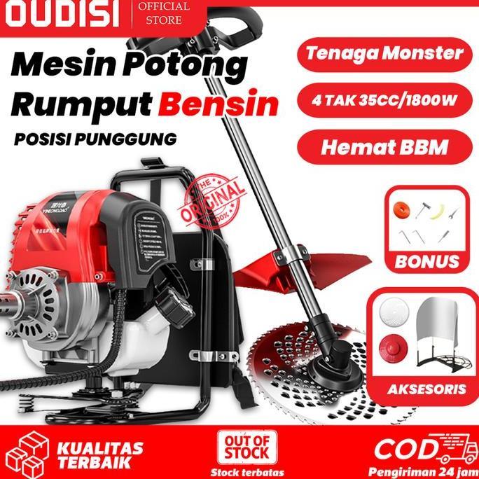 Terlaris Mesin Potong Rumput Gendong 4 Tak Brush Cutter Mesin Pemotong Rumput Genggam Mesin Pemotong