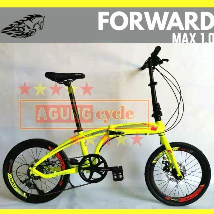 Terlaris Sepeda Lipat Forward Max 1.0 Alloy 20 8 Speed Folding Bike