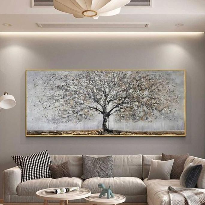 Terlaris Lukisan Dinding Besar Pajangan Dinding Ruang Tamu Plus Frame