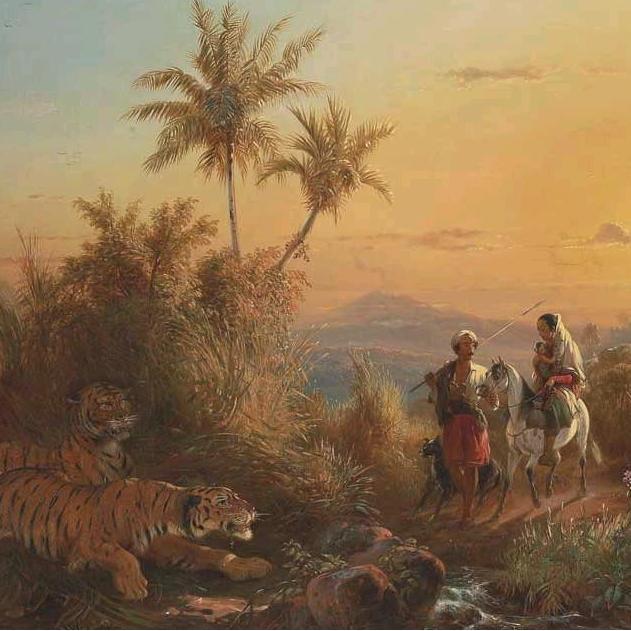 Terlaris Lukisan Raden Saleh Javanese Landscape Painting
