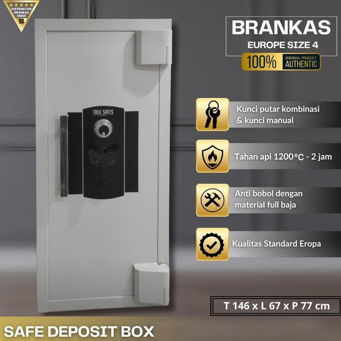 Terlaris Brankas Uang 146 Cm Europe Size 4 True Safes Ukuran Besar Tahan Api Bagus Brankas Uang Besa