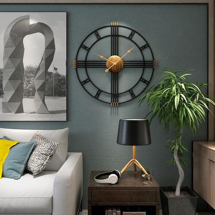 JAM INDUSTRIAL 60CM / JAM DINDING /JAM DINDING ROMAWI LUIS