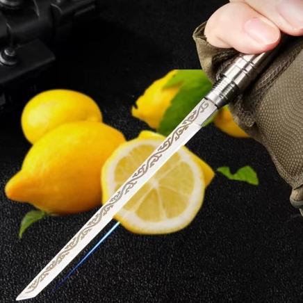 Big Sale Pisau Dapur Motif Tongkat Baja Tahan Karat Super Tajam Stainless Portable Fruit Knife Kitch