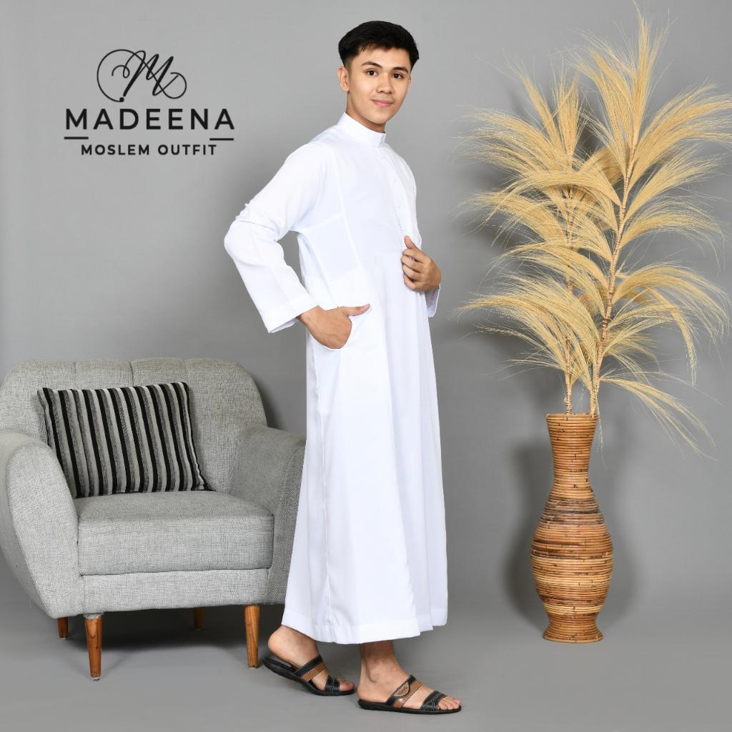 Jubah Putih Jubah Pria Premium Jubah Madani Jubah Lokal Thoub Saudi