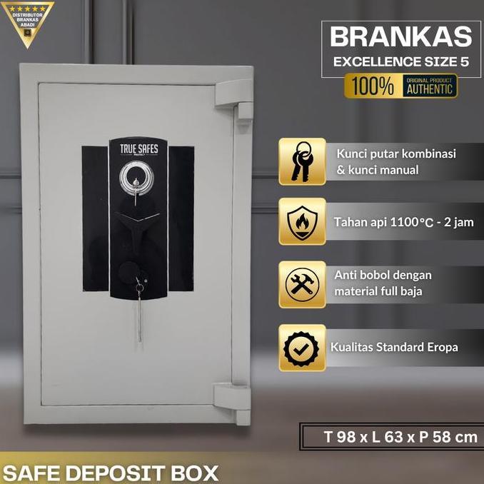 Terlaris Brankas Besar Excellence 5 Tahan Api Truesafes Tahan Bongkar Paksa Brankas Tahan Api Branka