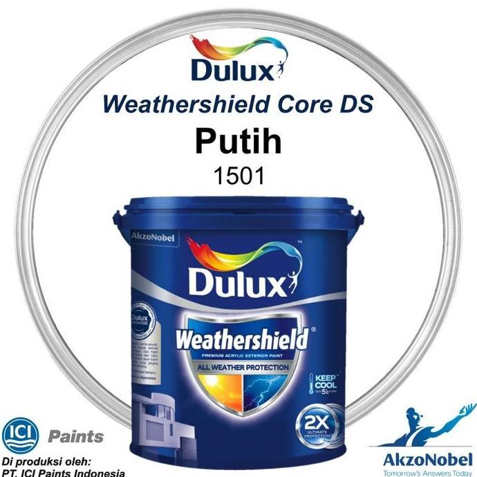 CAT DULUX WEATHERSHIELD 20 LT - PUTIH / WHITE 1501
