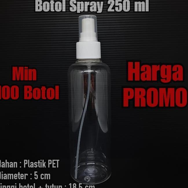 Botol Spray 250 Ml Botol 250Ml Spray Botol Spray 250 Ml Isi 100 Pcs