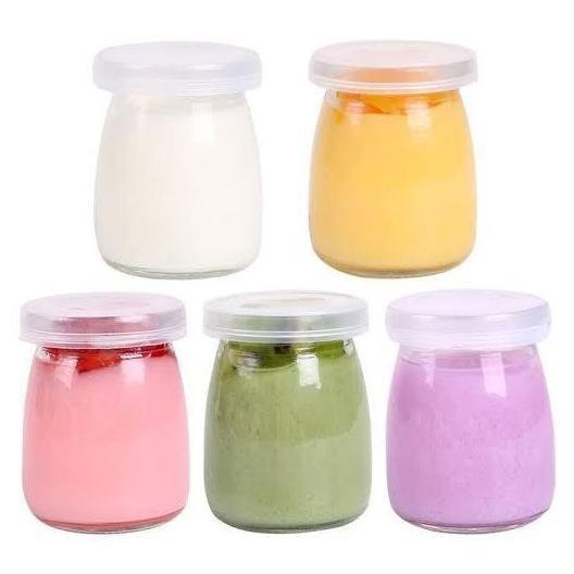 TERBARU 150ML Toples Kaca Beling Bening Awet Kuat Murah Tebal Tahan Panas Botol Jar Kecil Mini Tempa