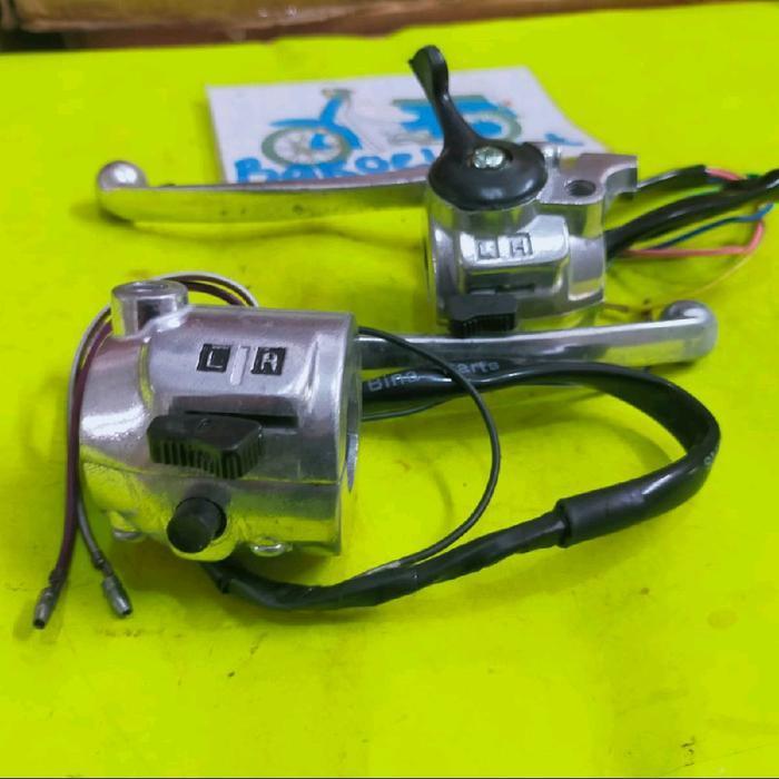 Holder Saklar Tombol Lampu Switch Set Kanan Kiri Yamaha L2G L2 G L2S Yb100 Yb 100 Yl Yl2G Motorcycle