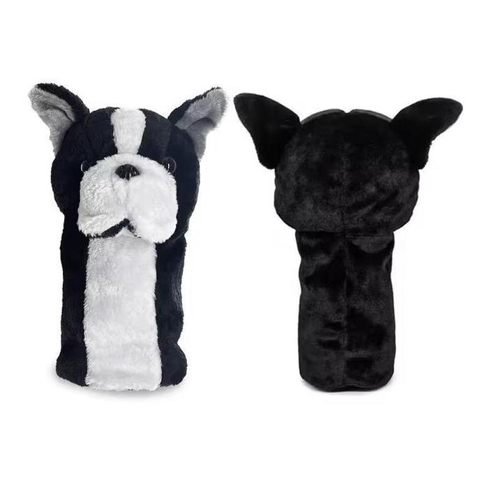 Golf French Bulldog Driver Head Cover Plush Sarung Pelindung Stik Golf Driver Animal Boneka French B