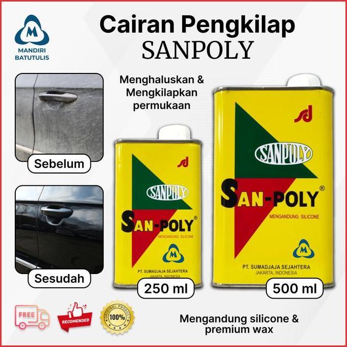 RAJAOPELAS - CAIRAN PENGKILAP LOGAM SANPOLY - PENGKILAP MOBIL MOTOR SANPOLY 25GRAM