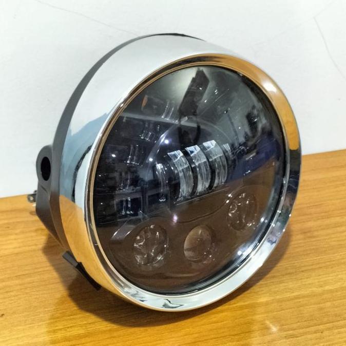 LAMPU DAYMAKER 7INC 19 LED DUS HITAM POLOS SET BATOK TIGER REVO NEW ORIGINAL DAN TERPERCAYA