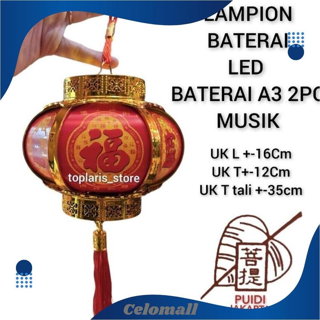 Lampion Lampu Baterai Anak Baru 2026 Musik Imlek Ori
