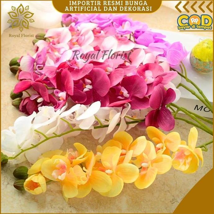 Bunga Anggrek Latex Jumbo Untuk Dekorasi Pernikahan/Anggrek Latex Premium (KN-104)