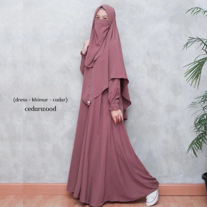 EXCLUSIVE Araya Set ( Gamis + Hijab + Cadar )/EPIC/Gagil/Ninos