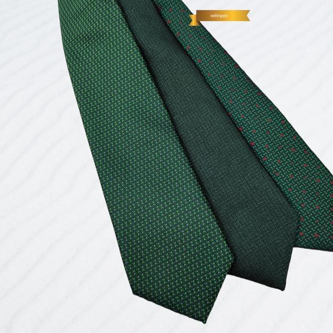 Dasi formal pria hijau dasi panjang hijau motif hijau army dasi pria Best Quality
