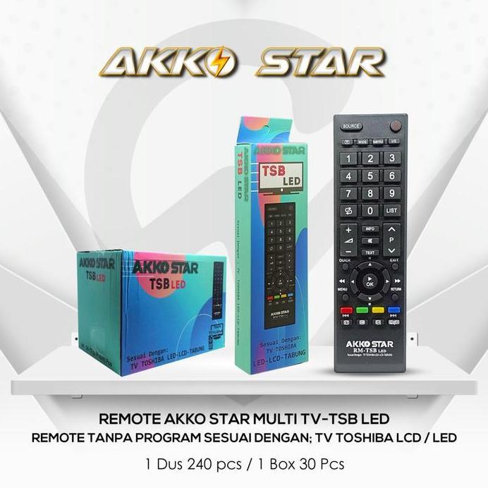 Ready remote tv tabung led lcd toshiba akko star led toshiba