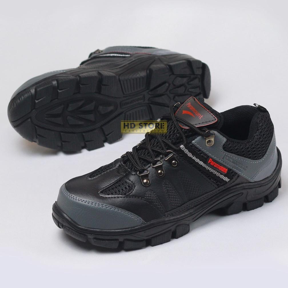 FREE ONGKIR SEPATU SAFETY PENDEK PRIA UJUNG BESI ORIGINAL