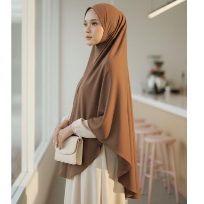 Premium Khimar Syari Non Pad Hijab Jilbab Bergo Jilbab Instan Murah Jumbo Syari Xxl Terbaru 2025