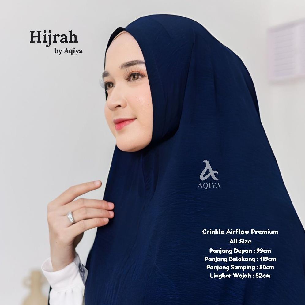 limited aqiya hijrah - khimar hijab kerudung syari premium bergo panjang jumbo syari terbaru kekinia