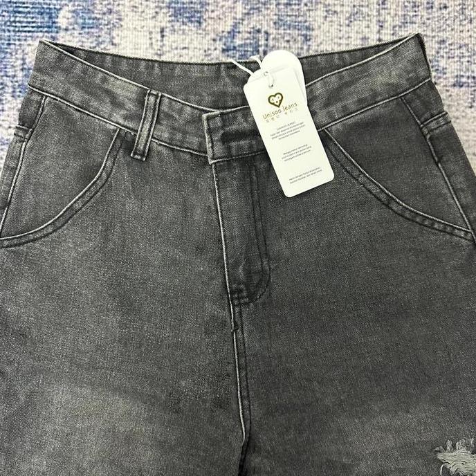 DN27 >> UNISOO JEANS - CK8006 Highwaist Baggy Ripped Jeans | Celana Ripped Jeans Wanita | Celana Jea