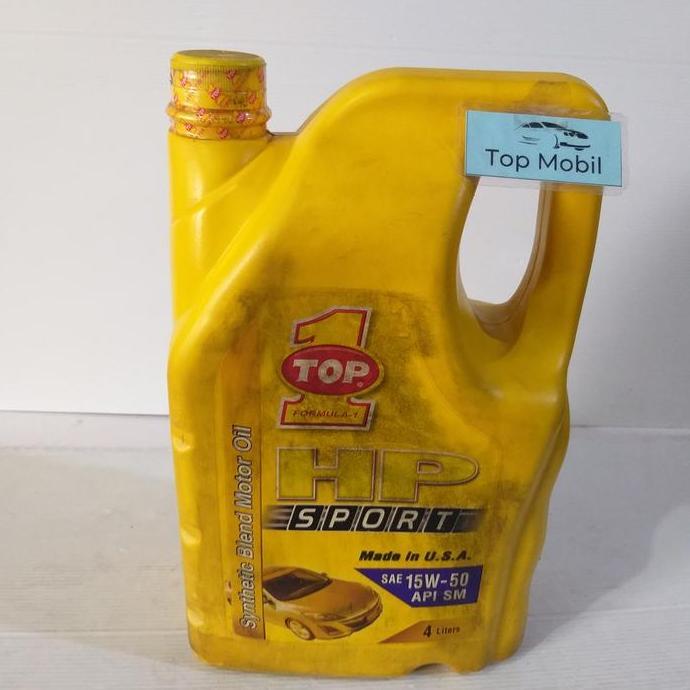 LOLOMY Oli Mesin TOP 1 HP Sport SAE 15W-50 API SM Isi 4 Liter