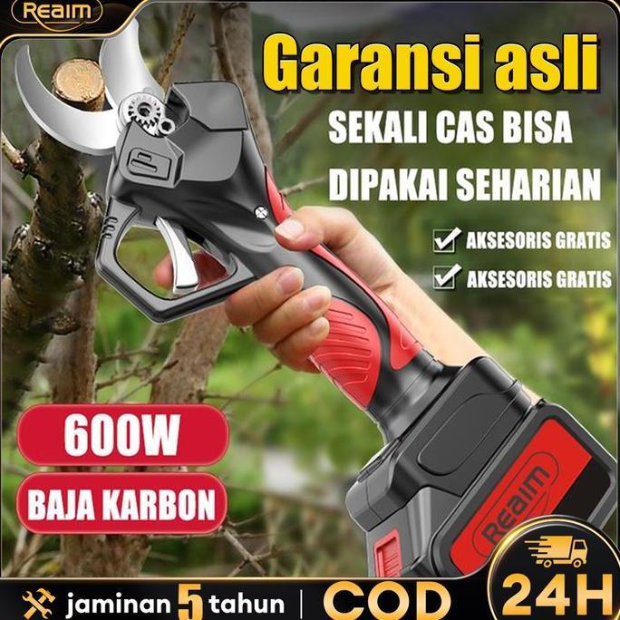 OSHAKAN REAIM 800W Gunting Dahan Listrik GuntingTaman Elektrik Garden Cordless Pruning ShearScissors