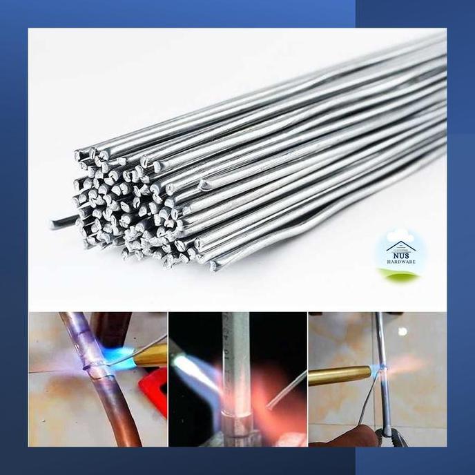 GEGEZY Kawat Las Aluminium Elektroda Suhu Rendah 500 mm 20PCS