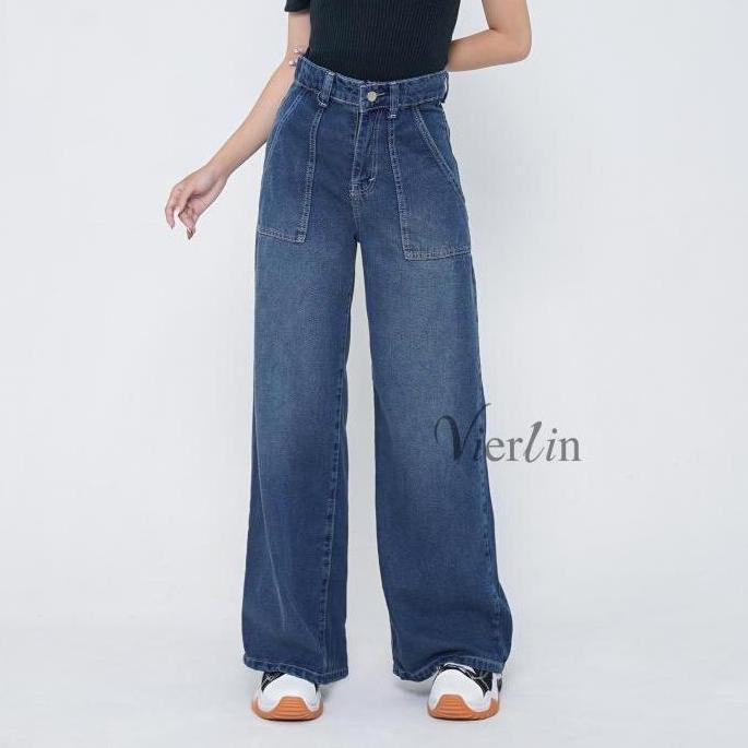 DE19 >> Jeans 3577 - CELANA JEANS HIGHWAIST WANITA