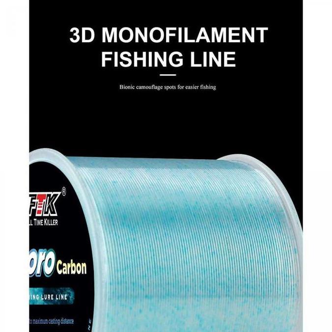 WACAMEY FTK Senar Pancing Fluorocarbon Coating Line 120M