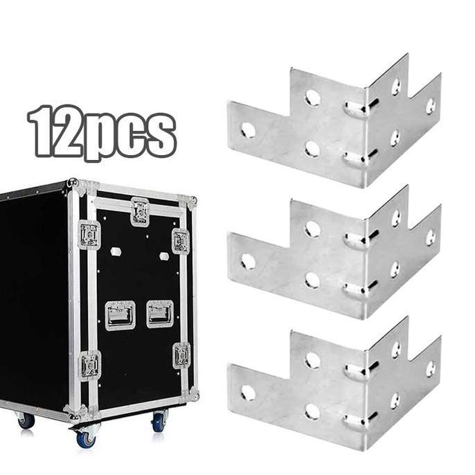 XARANA 12pcs Siku Corner Hardcase Siku Hardcase Aluminium Siku L Hardcase Siku Sudut Samping