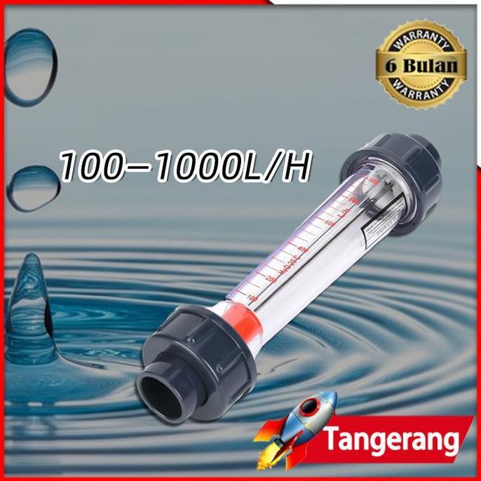 VEZALA Rotameter Tabung Pelastik LZS-15 / Flow Meter LZS-15D 100-1000 L