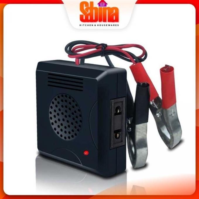 OSHAKAN Power Inverter AKI 12V to AC 220V Mini Sine Wave 180W