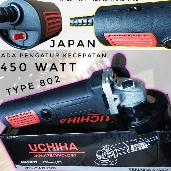 Mesin Gerinda Tangan Merk Uchiha Japan Type 802 Ditributor Resmi