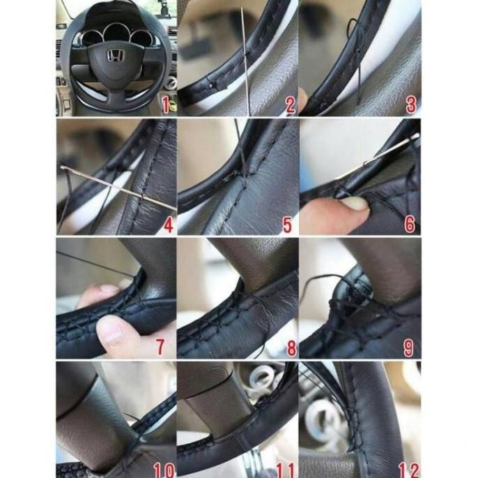 Cover Setir / Stir Mobil Kulit DIY + Alat Jahit