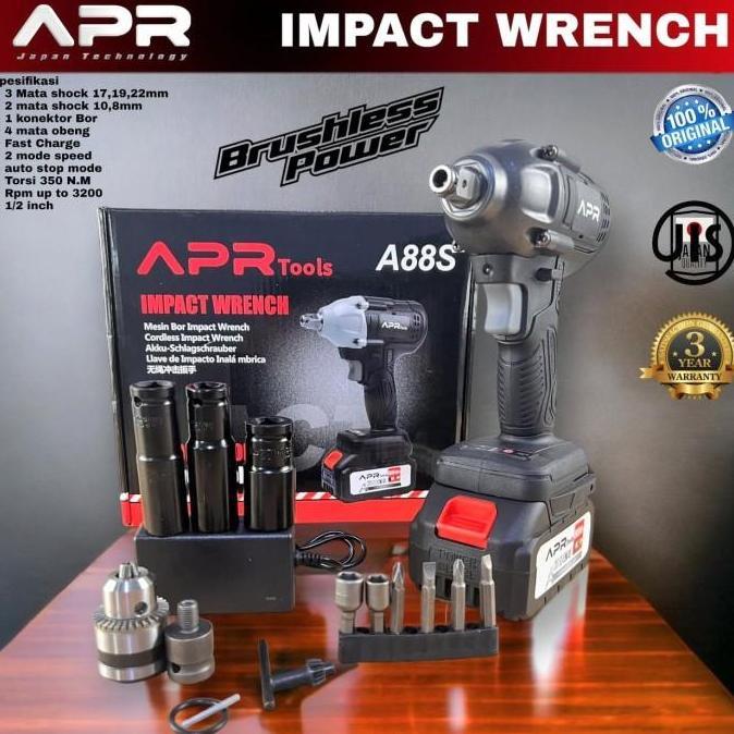 Impact Wrench 48s APR JAPAN mesin pembuka baut ban mobil motor CVT