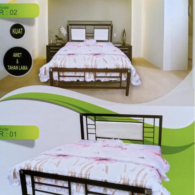 Ranjang besi minimalis uk 160x200