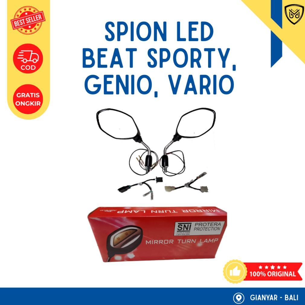 New Baru Ori Ahm - Spion Lampu Menyala Spion Led (Beat, Genio, Vario, Dll)